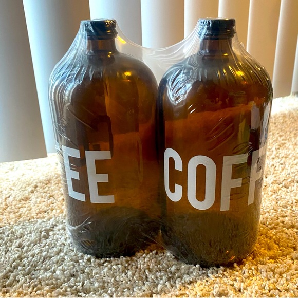 Target Other - Target Glass Bottle Coffee Set of 2 - NWT